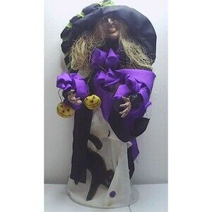 19" Tall Witch Halloween Tabletop Decoration
